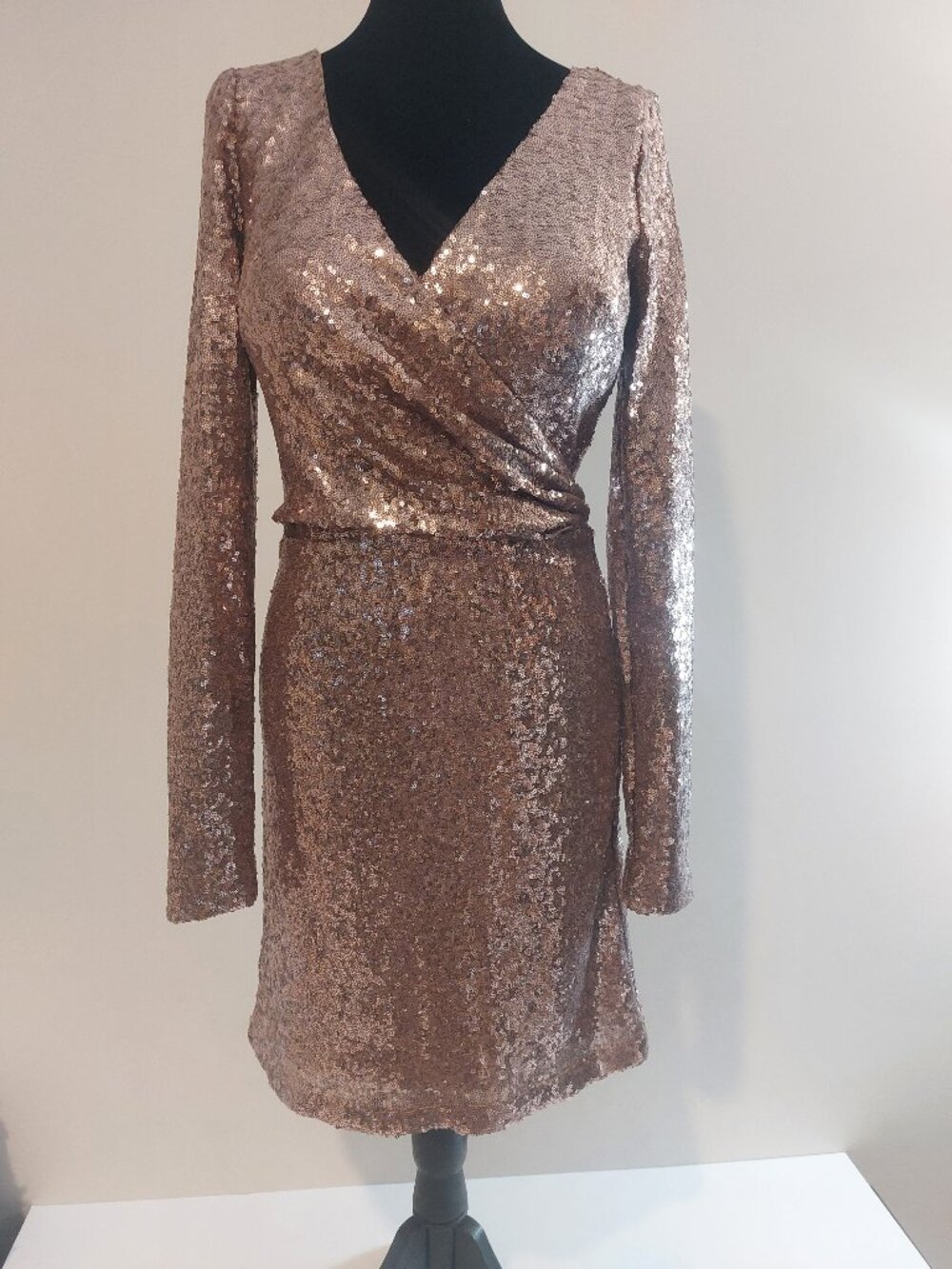 Alloy Apparel blush sequined dress